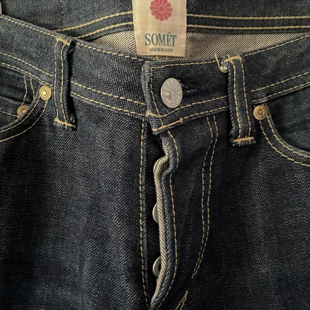 Size 28 Men’s Somet Japanese Indigo Contrast Denim Jeans
